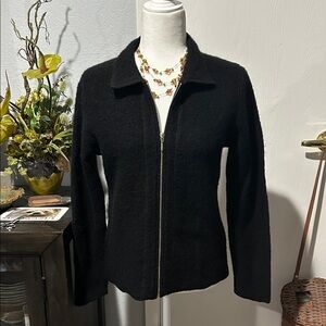 Style & Co. Black wool zip Jacket